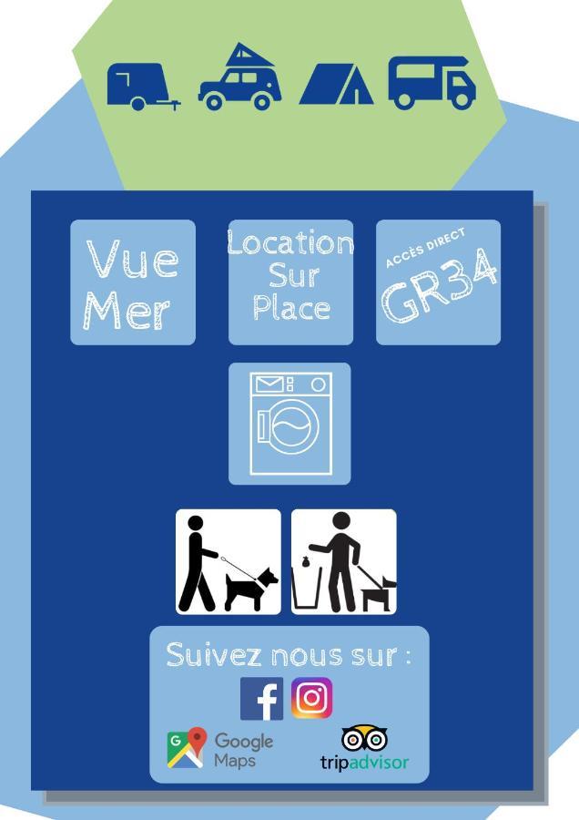 Tente 3 Chambres, Petit Camping Familial Vue Mer Plestin-les-Grèves Exteriér fotografie